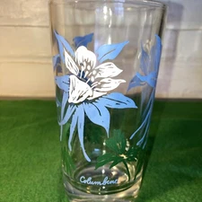 Columbine Peanut Butter Glass Boscul 5 Inch Size Blue Columbine