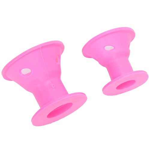 Rouleaux De Cheveux Pas De Chaleur Caoutchouc Rose Pas De Clip Coiffures De CFR - Imagen 3 de 12