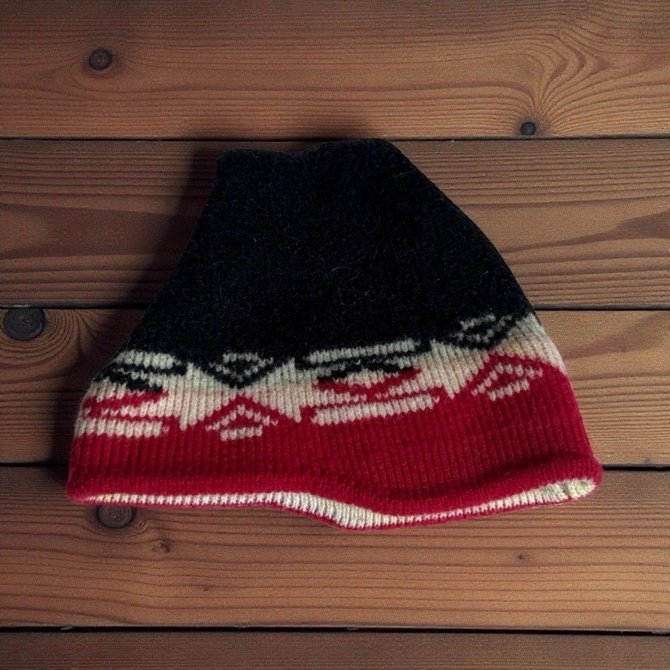 De colección Wigwam Hombres Pura Lana Gorro Sombrero Invierno Esquí Nieve Azteca Suroeste Foto 2 de 4