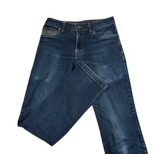 prAna Axiom Jeans Men's 28X34 Blue Denim Dark Wash Outdoor Casual