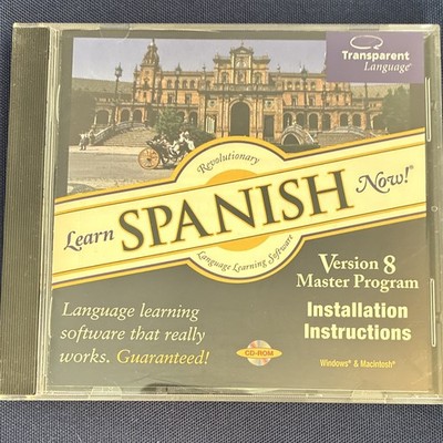 Transparent Language: Learn Spanish Now Version 8 Master Program, CD-ROM
