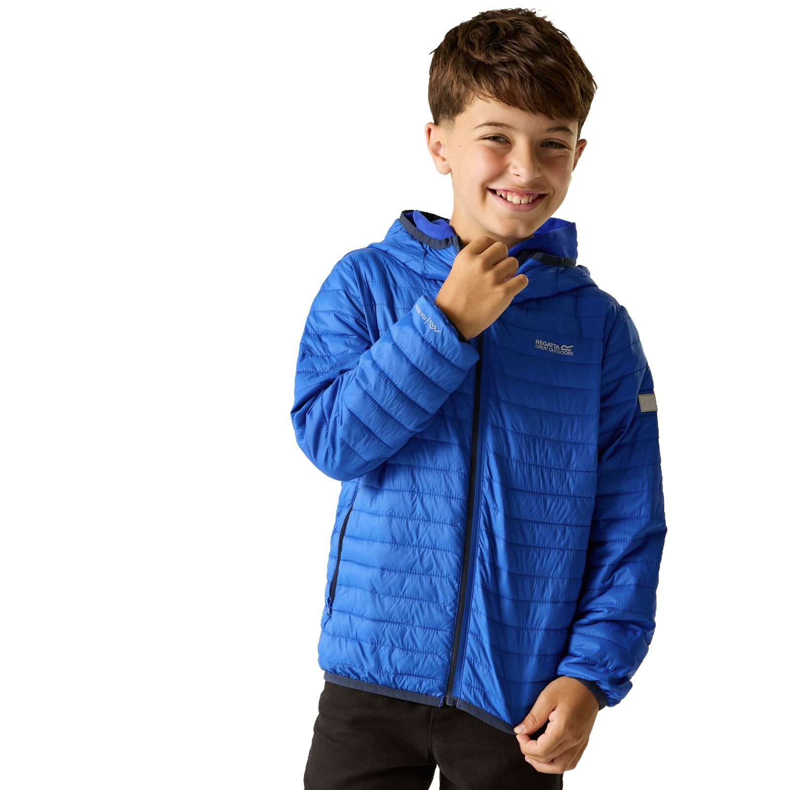 Regatta Unisex Bleu Child Puffer Jacket Hillpack - Image 6
