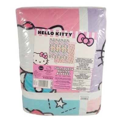 Hello Kitty Full/Queen Quilted Blanket   Multi 90'' x 90