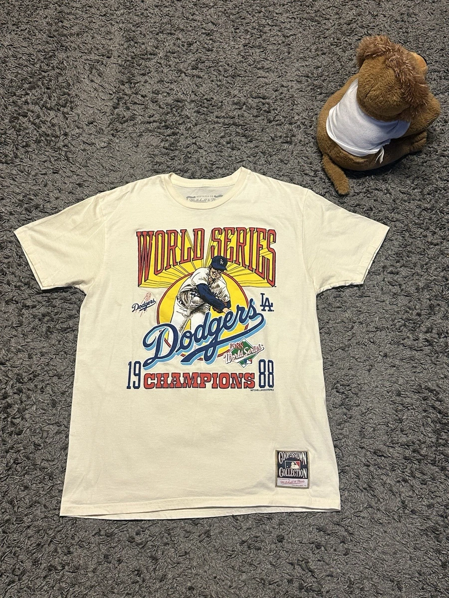 Mitchell & Ness LA Dodgers World Famous Dodger Dog T-Shirt, New, Men Sz S Or 2XL