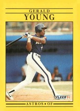 1991 Fleer #521a Gerald Young Wax/Cello Pack version: 
