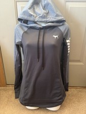 PINK By VS Ultimate Running Pullover Women's XS Small Track Jacket Dog Logo