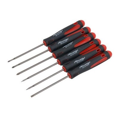 6-teiliges PRÄZISIONS-SCHRAUBENDREHER-SET FLACH KREUZSCHLITZ SCHLITZ MINI SOFT-GRIP GRIFFE DIY
