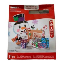 Christmas Snowman DIY Craft Kit Kids 6 Santa Card Gifts 91 Pieces Creatology