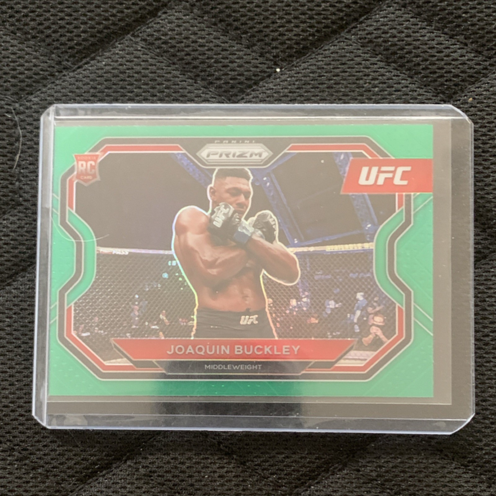 2021 Panini Prizm UFC Joaquin Buckley #190 Green Prizm Parallel Rookie