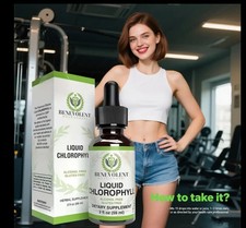 Chlorophyll Liquid Drops Energy Boost, Immune Support Internal Deodorant