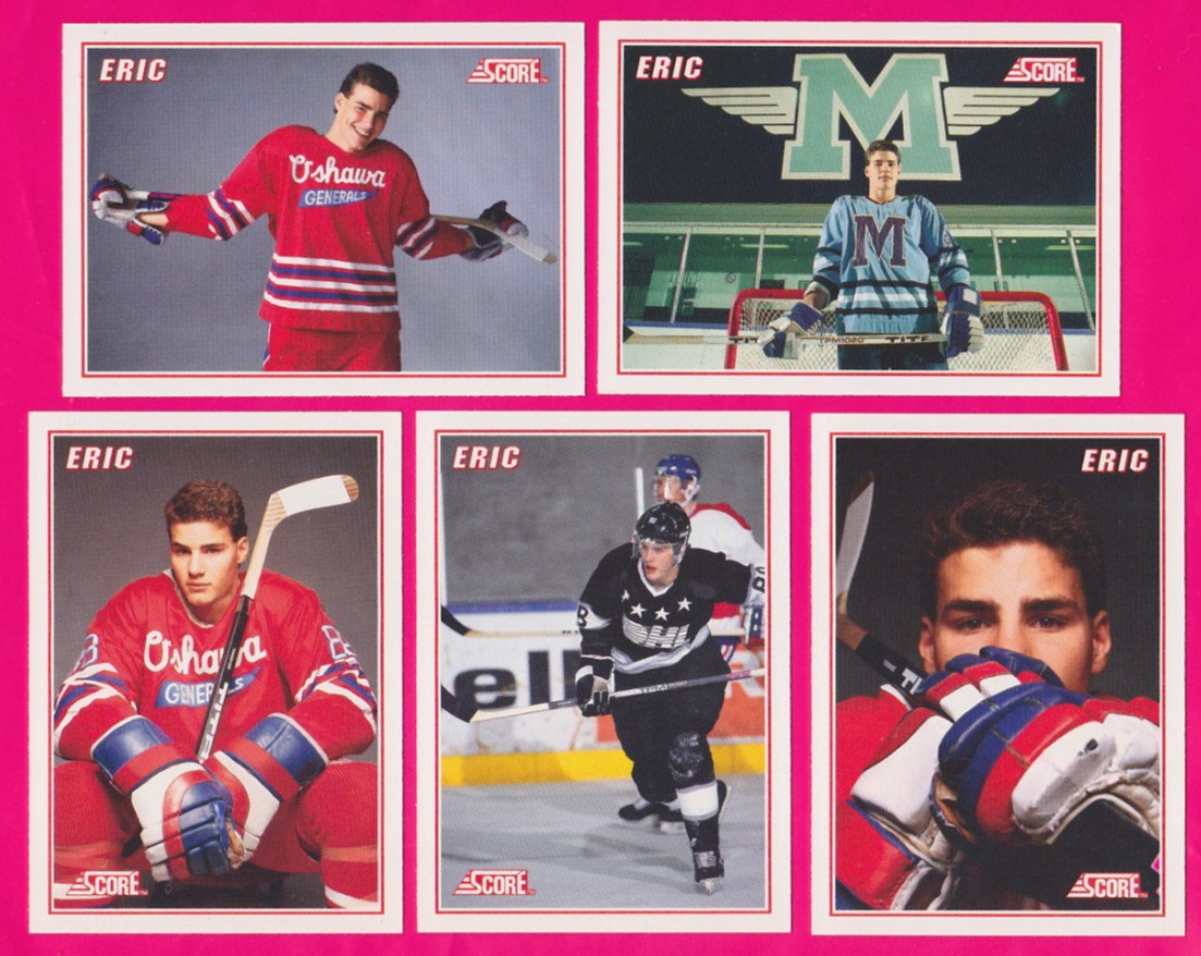 1990-91 Score Eric Lindros Rookie 5 Bonus Card Set Complete Philadelphia Flyers