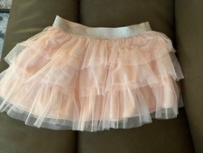 Euc Freestyle Pink Tulle Lined Tutu Skirt Size 10/12 Girls