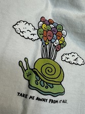 A Lab Tee Shirt Adult Size Medium Short Sleeve Streetwear Skateboarding Snail