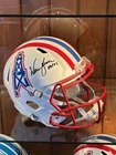 Warren Moon Signed Houston Oilers Full Size Replica Helmet HOF 06