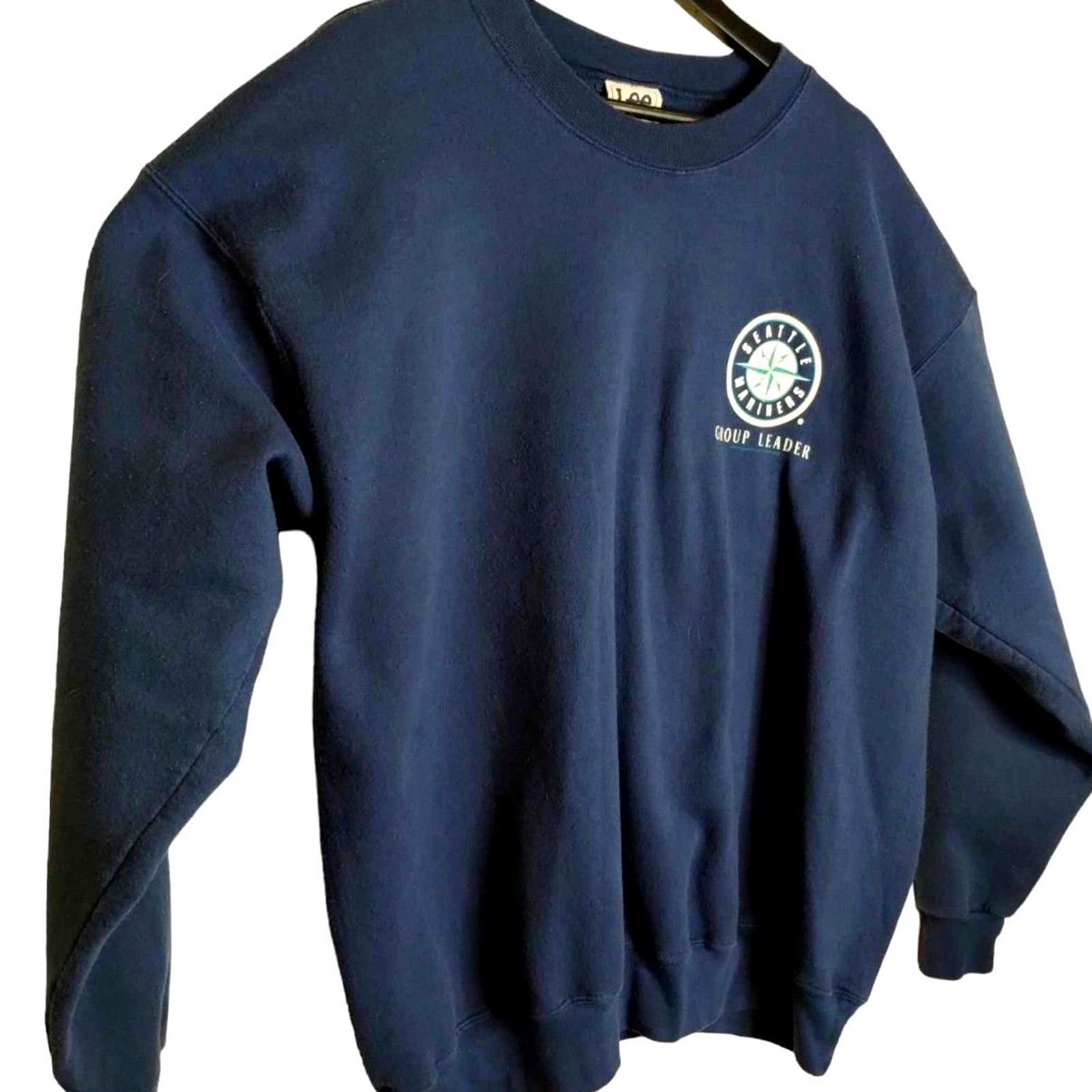 Seattle Mariners Navy Blue Pullover Sweatshirt Si… - image 4