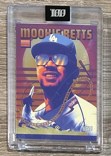 2022-23 Topps Project 100 #70 Mookie Betts Silver Foil Art by Arno Kiss #/299