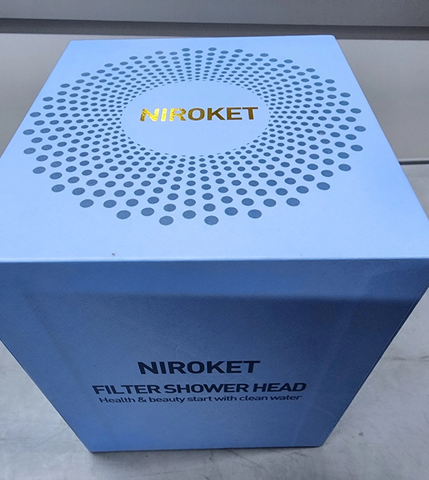 NIROKET Filtered Shower Head - High-Pressure Showerhead with Water Filter System