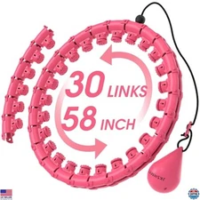 JKSHMYT Weighted Hula Circle Hoops for Adults Weight Loss, Infinity Fit Hoop