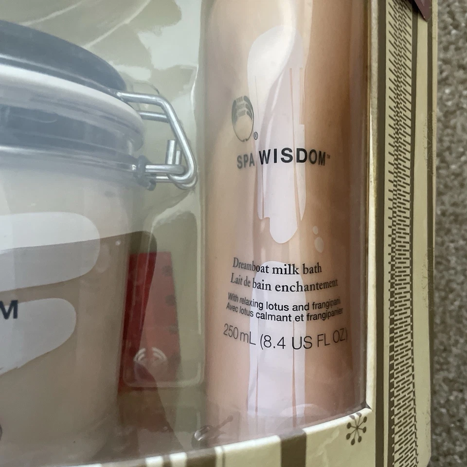 罕见 The Body Shop SPA WISDOM Africa 水疗盐磨砂 Monoi 奇迹油 梦船 — 第 2/4 张图片