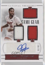 2017-18 Panini National Treasures Game Gear Triple 10/25 James Johnson Auto 4k8