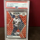 2020 PANINI MOSAIC TOM BRADY RED MOSAIC #28/80 #298 PSA GEM MT 10 Gorgeous Card