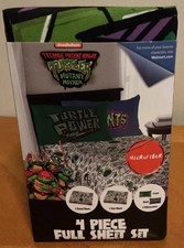 Nickelodeon Teenage Mutant Ninja Turtles Kids 4-Piece Full Sheet Set Microfiber