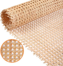 24" Width Natural Cane Webbing 5Feet, Rattan Webbing Roll for Caning Projects, W