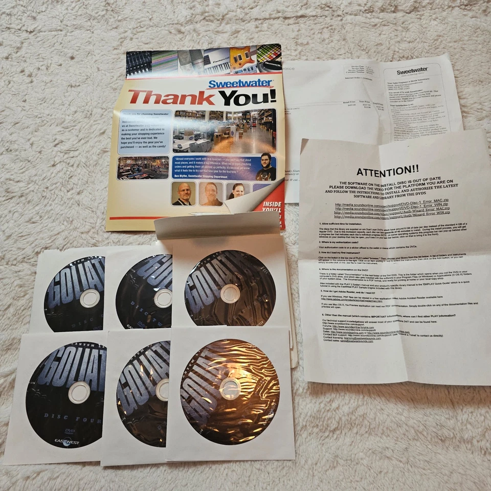 EastWest Quantum Leap Goliath Mac PC Software Discs with Box - Image 4 of 4