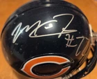 Matt Forte Signed Mini Helmet - PSA COA - NFL Chicago Bears