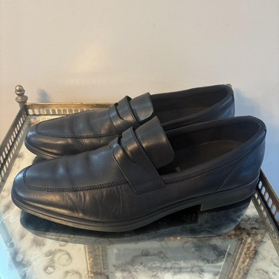 Ecco Shoes Mens Size 14 Leather Loafers Comfort Dress Slip On Danish Design