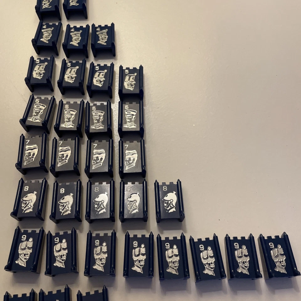 Juego de Mesa Stratego Años 90 Juego de Repuesto Completo Bomba Espía Banderas Juego Pieza Foto 3 de 4