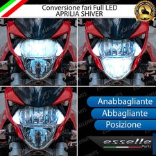 CONVERSIONE FARO LED APRILIA SHIVER 750 900 ANABB + ABB + POSIZIONE 6000K BIANCO