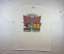 Vintage 1998 Rose Bowl T Shirt Champion Made in USA XXL Michigan vs Washington