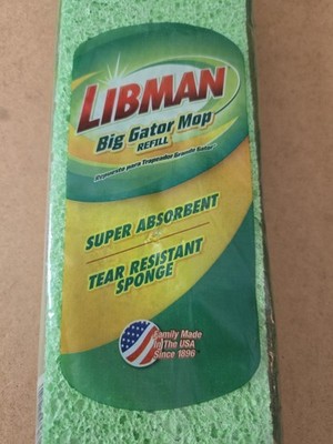 New Genuine Libman Big Gator Mop Refill Sponge #03961 NOS