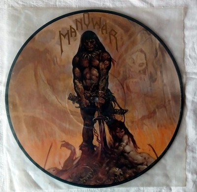 Vinyl Schallplatte (no CD) MANOWAR Battling Hamburg 1988/1989 PICTURE LP RAR!
