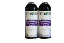Enviro-Safe Auto R134a Replacement Refrigerant with Stop Leak,2 Pack Free Shippi