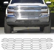 Grille Overlay Cover Compatible with 2016-2018 Chevy Silverado 1500 WT/LS/LT,