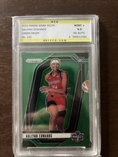 2024 Panini WNBA Prizm Aaliyah Edwards Green Prizm RC Card Mint+ 9.5