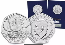 “ICE AGE GIANTS” 2024 STEPPE MAMMOTH  50p CERTIFIED BUNC  unopened