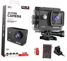  SJ4000 Pro-Grade 4K Action Camera, 40MP 3-Axis EIS Stabilization SJ4K WIFI