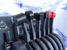 Cessna 310r style Lever set for the Honeycomb Bravo Throttle Quadrant