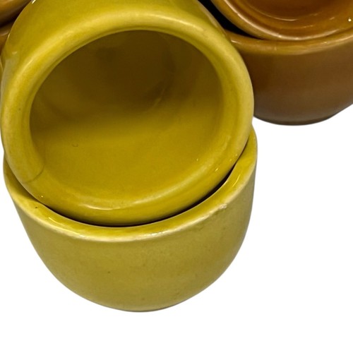 8 French Escargot Cups, Vintage French Snail Serving Pots, Ceramic Butter Pots - Picture 8 of 10
