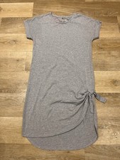 Ladies Grey Active Blooming Marvellous Maternity Dress Split Knot Detail Small