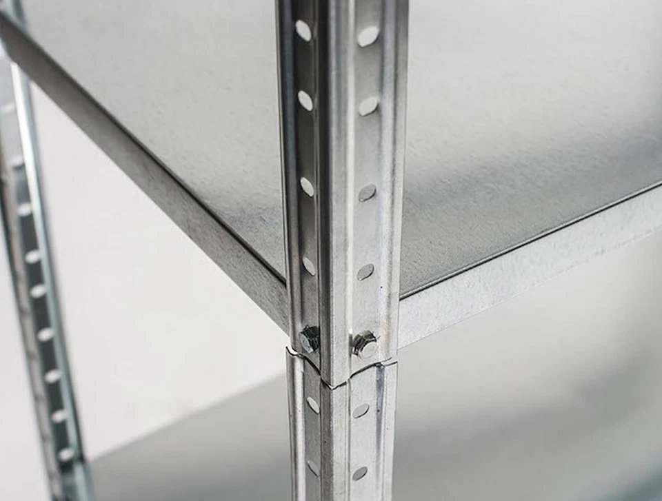 Scaffale acciaio grima 5 ripiani 260 kg zincato doppio montaggio 120x195x50 cm - Immagine 2 di 2