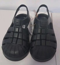 Adidas Superstar I Toddler Sandals Black Size 9K JS2845 Box is damaged