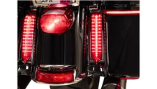 CIRO Filler Panel Light Clear Lens Red LEDs Black 14-23 FLT/FLH - 40047