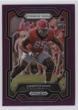 2024 Panini Prizm Draft Picks Purple Prizm 53/75 Amarius Mims #126 0wr9