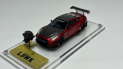 Ignition Model 1/64 IG2799 LB-WORKS Nissan GT-R R35 Red Model Car With Engine