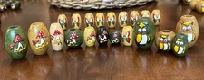 VTG Macrame Wooden Mushroom or Owl 3D Hand Painted Beads (Any 20) Crafts *Read*
