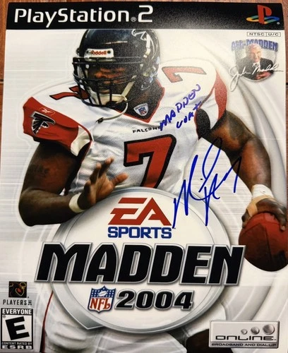 Michael Vick Signed 8x10 Madden Cover Atlanta Falcons - Madden GOAT Inscription!
